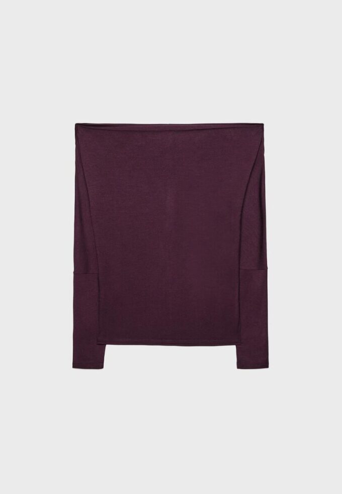 T-shirt assimétrica em modal