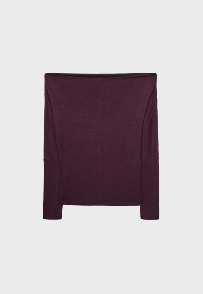 T-shirt assimétrica em modal