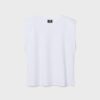 T-shirt básica com ombreiras T-shirt básica com ombreiras