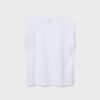 T-shirt básica com ombreiras T-shirt básica com ombreiras