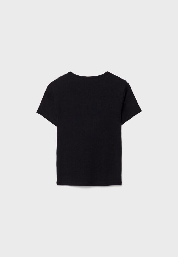 T-shirt básica de corte justo