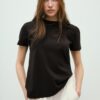 T-shirt básica de corte regular com toque suave T-shirt básica de corte regular com toque suave
