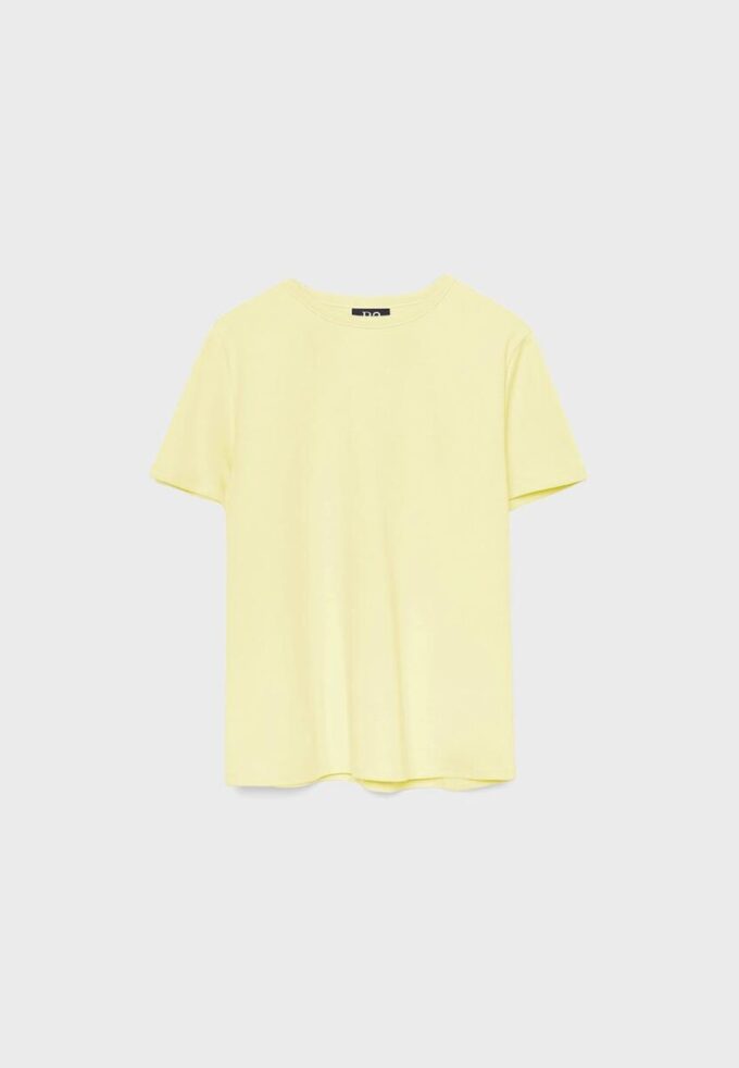 T-shirt básica de corte regular com toque suave T-shirt básica de corte regular com toque suave