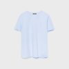 T-shirt básica de corte regular com toque suave T-shirt básica de corte regular com toque suave