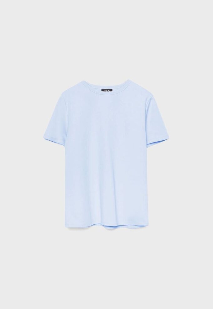 T-shirt básica de corte regular com toque suave T-shirt básica de corte regular com toque suave