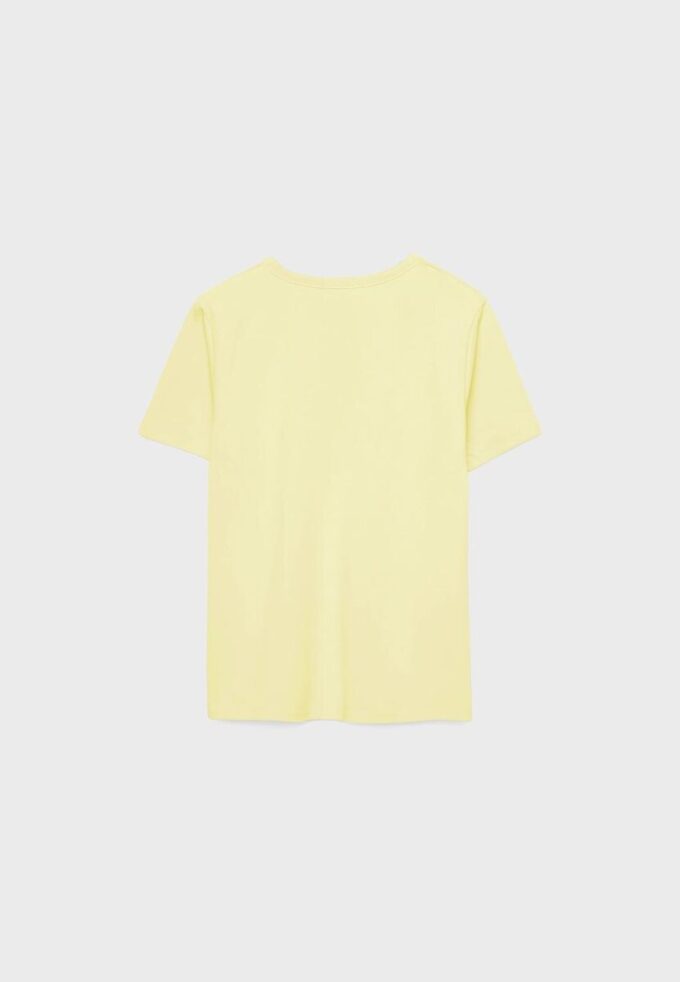T-shirt básica de corte regular com toque suave T-shirt básica de corte regular com toque suave