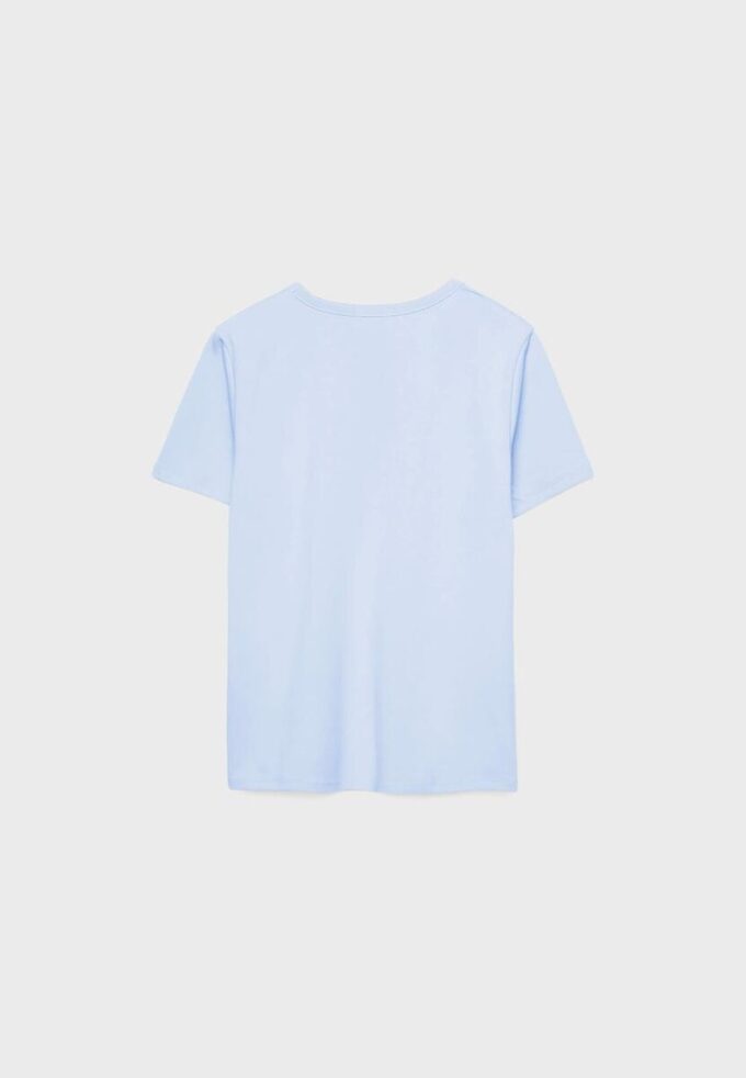 T-shirt básica de corte regular com toque suave T-shirt básica de corte regular com toque suave