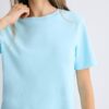 T-shirt básica de corte regular e tecido pesado T-shirt básica de corte regular e tecido pesado