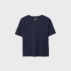 T-shirt básica de corte regular e tecido pesado T-shirt básica de corte regular e tecido pesado