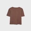 T-shirt básica de corte regular e tecido pesado