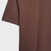 T-shirt básica de corte regular e tecido pesado