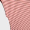 T-shirt básica às riscas com mangas curtas
