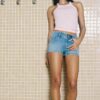 T-shirt com costas em estilo nadador