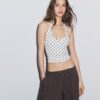 T-shirt com decote halter T-shirt com decote halter