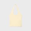 T-shirt com decote halter
