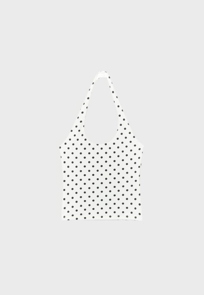 T-shirt com decote halter T-shirt com decote halter