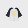 T-shirt com mangas raglan