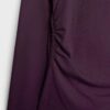 T-shirt de manga comprida com franzido
