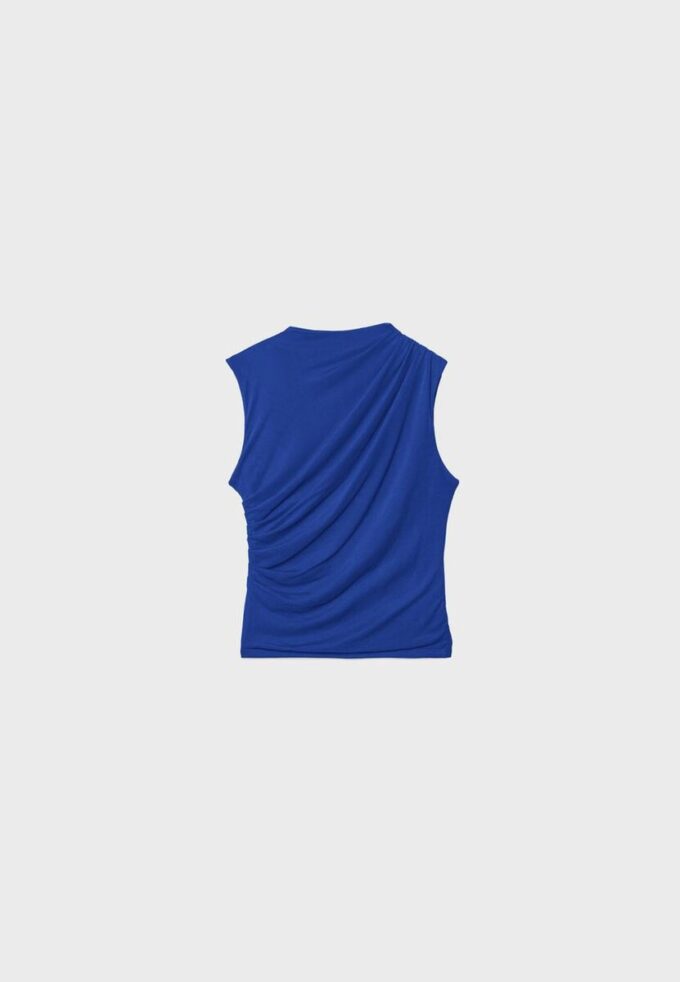 T-shirt de tule franzido T-shirt de tule franzido