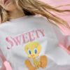 T-shirt Sweety de manga curta e gola redonda