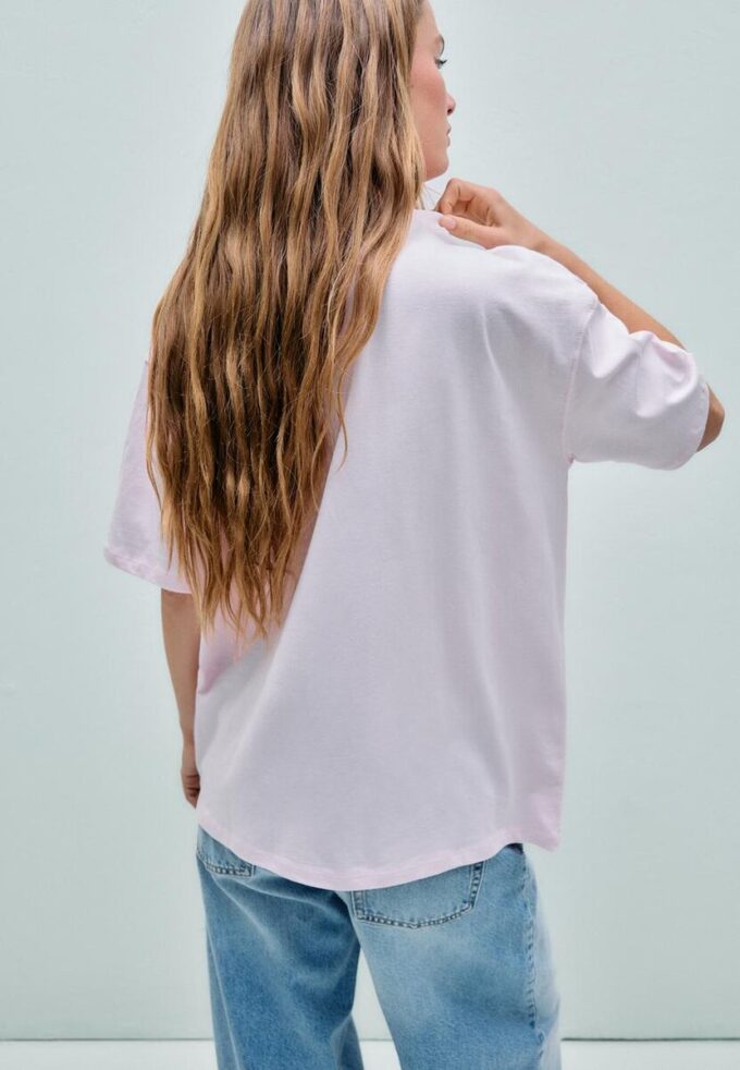 T-shirt Sweety de manga curta e gola redonda