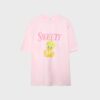 T-shirt Sweety de manga curta e gola redonda