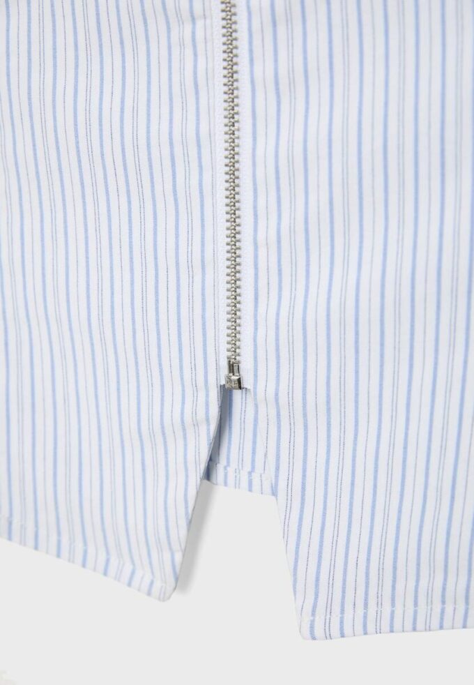 Top com decote halter em bengaline Top com decote halter em bengaline