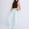 Top com franzido e decote halter Top com franzido e decote halter
