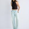 Top com franzido e decote halter Top com franzido e decote halter