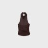 Top com franzido e decote halter Top com franzido e decote halter