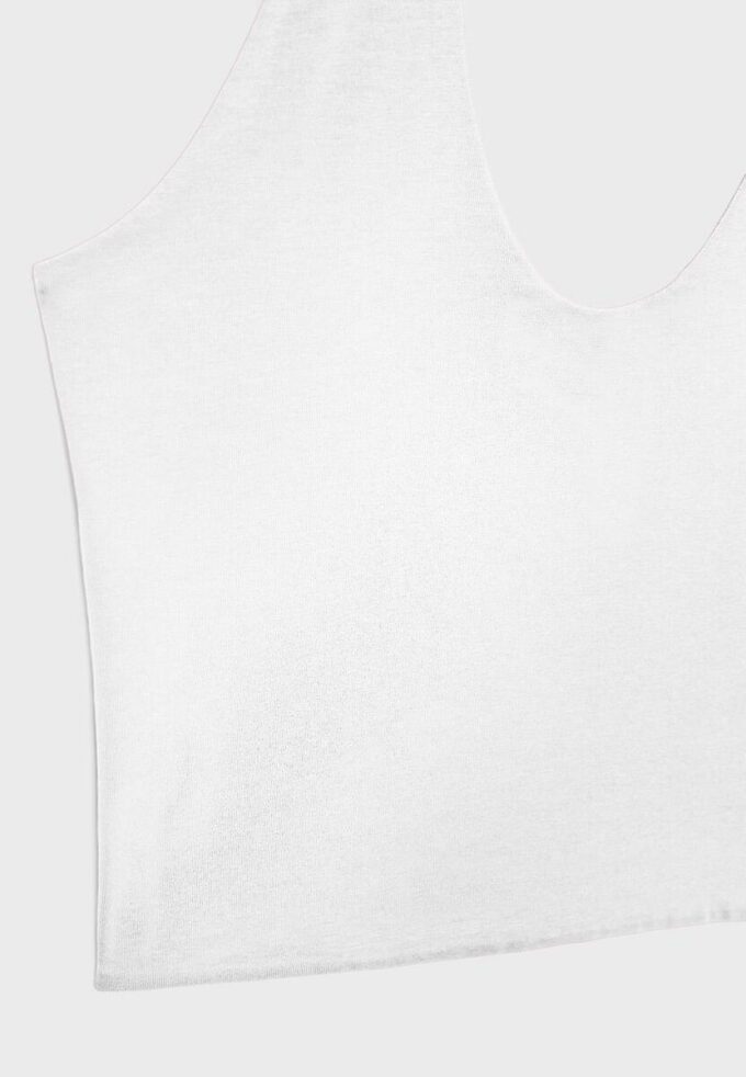 Top curto com decote halter