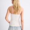 Top de biquíni bandeau com decote em coração Top de biquíni bandeau com decote em coração