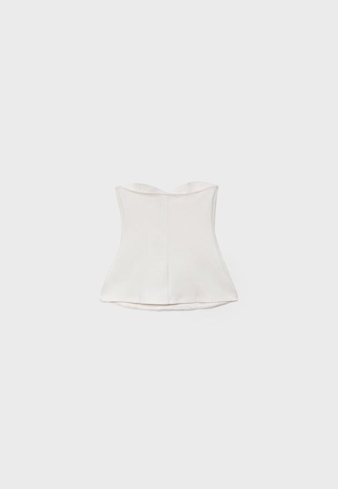 Top de biquíni bandeau com decote em coração Top de biquíni bandeau com decote em coração