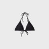 Top de biquíni triangular com tachas Top de biquíni triangular com tachas