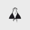 Top de biquíni triangular com tachas Top de biquíni triangular com tachas