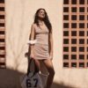 Top de malha com decote halter Top de malha com decote halter