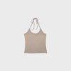 Top de malha com decote halter Top de malha com decote halter