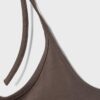 Top de malha com decote halter Top de malha com decote halter