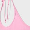 Top de malha com decote halter