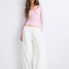 Top de renda Seamless Top de renda Seamless