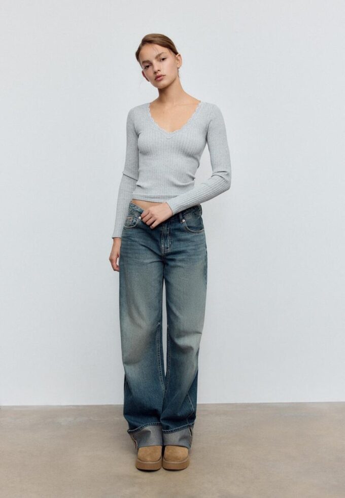 Top de renda Seamless Top de renda Seamless