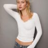 Top de renda Seamless Top de renda Seamless