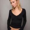 Top de renda Seamless Top de renda Seamless