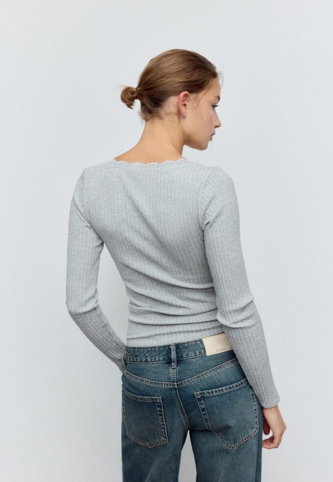 Top de renda Seamless Top de renda Seamless