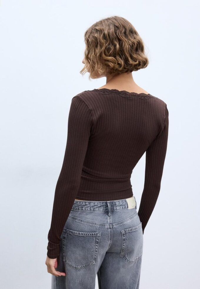 Top de renda Seamless Top de renda Seamless