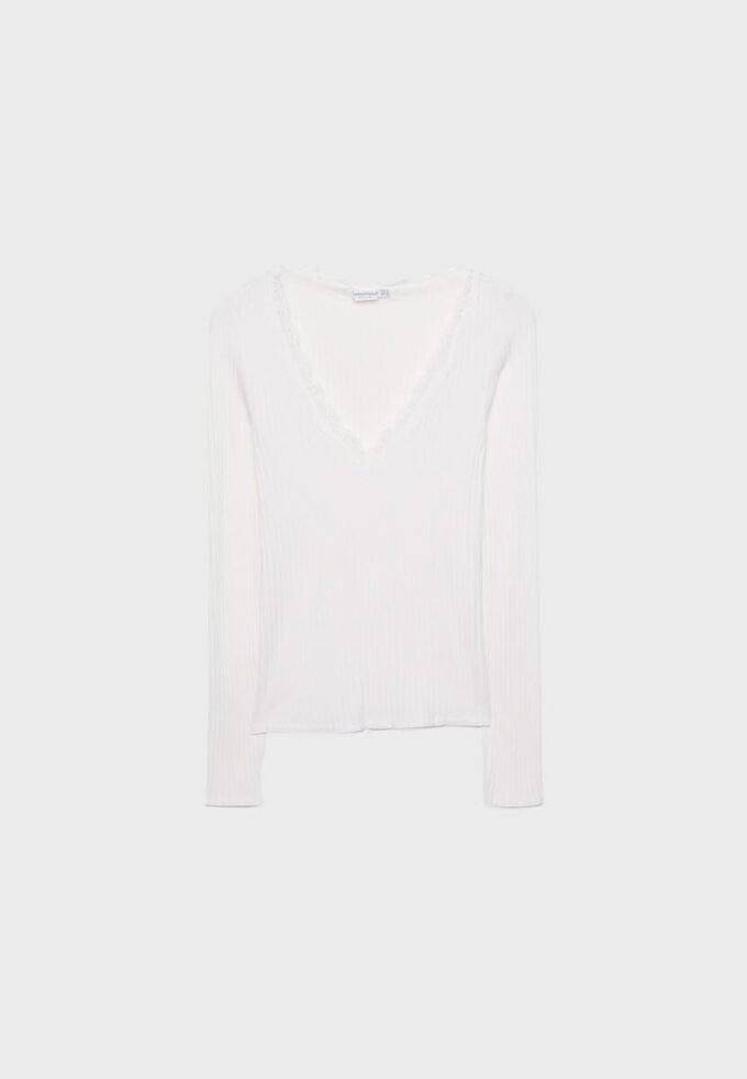 Top de renda Seamless Top de renda Seamless