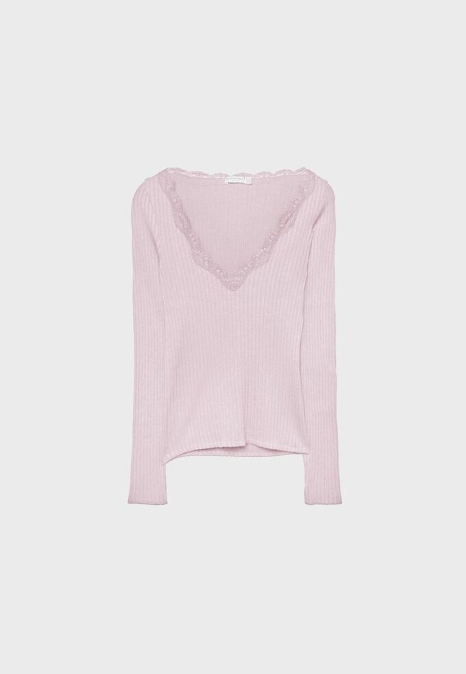 Top de renda Seamless Top de renda Seamless