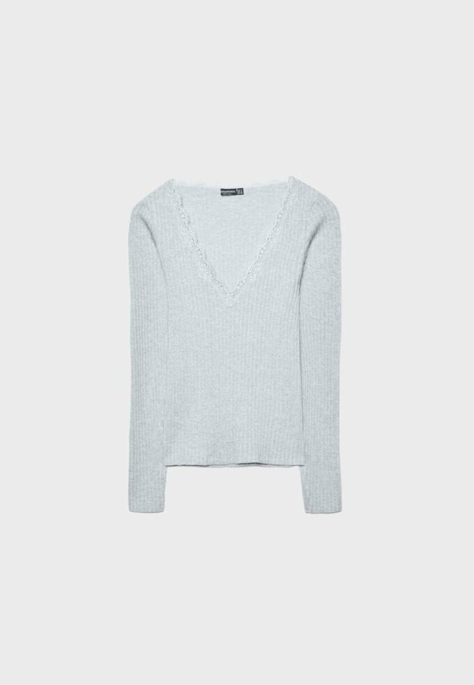 Top de renda Seamless Top de renda Seamless