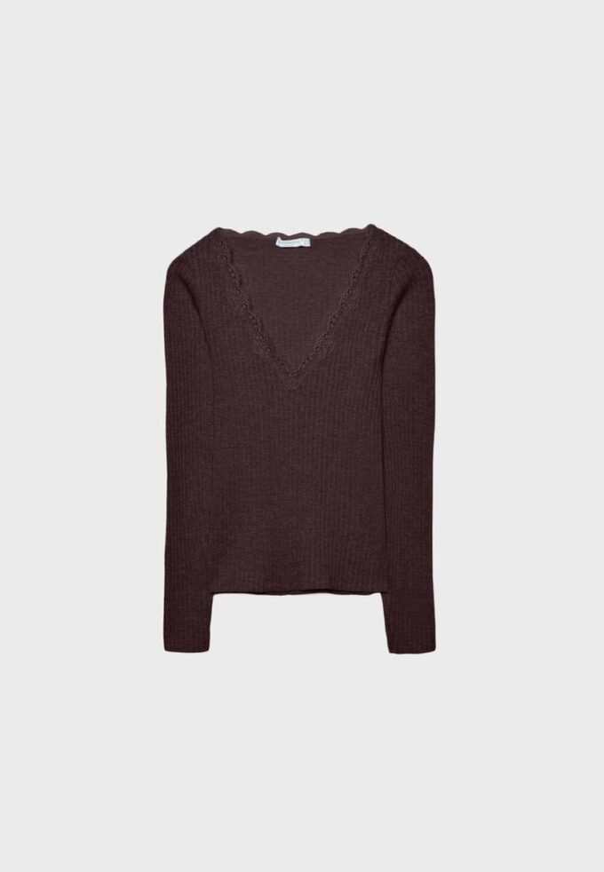 Top de renda Seamless Top de renda Seamless