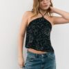 Top halter bordado Top halter bordado
